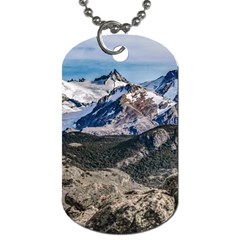 El Chalten Landcape Andes Patagonian Mountains, Agentina Dog Tag (one Side) by dflcprintsclothing