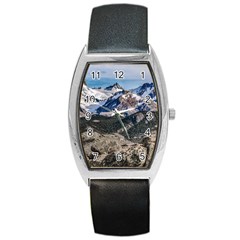 El Chalten Landcape Andes Patagonian Mountains, Agentina Barrel Style Metal Watch by dflcprintsclothing