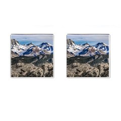 El Chalten Landcape Andes Patagonian Mountains, Agentina Cufflinks (square) by dflcprintsclothing