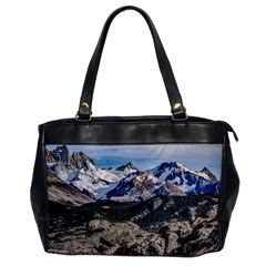 El Chalten Landcape Andes Patagonian Mountains, Agentina Oversize Office Handbag by dflcprintsclothing