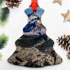 El Chalten Landcape Andes Patagonian Mountains, Agentina Christmas Tree Ornament (two Sides) by dflcprintsclothing