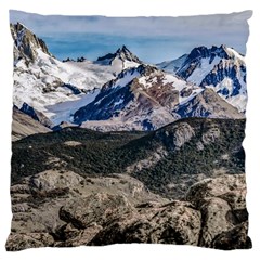 El Chalten Landcape Andes Patagonian Mountains, Agentina Large Cushion Case (one Side) by dflcprintsclothing