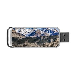 El Chalten Landcape Andes Patagonian Mountains, Agentina Portable Usb Flash (one Side) by dflcprintsclothing