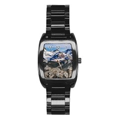 El Chalten Landcape Andes Patagonian Mountains, Agentina Stainless Steel Barrel Watch by dflcprintsclothing