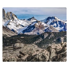 El Chalten Landcape Andes Patagonian Mountains, Agentina Double Sided Flano Blanket (small)  by dflcprintsclothing