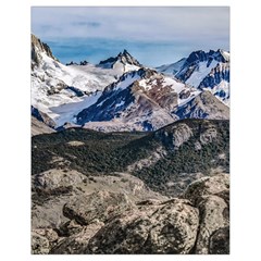 El Chalten Landcape Andes Patagonian Mountains, Agentina Drawstring Bag (small) by dflcprintsclothing