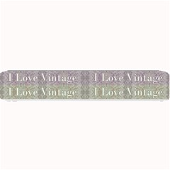 I Love Vintage Phrase Motif Striped Pattern Design Small Bar Mats by dflcprintsclothing