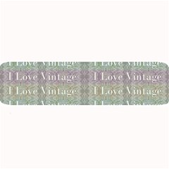 I Love Vintage Phrase Motif Striped Pattern Design Large Bar Mats by dflcprintsclothing