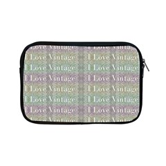 I Love Vintage Phrase Motif Striped Pattern Design Apple Ipad Mini Zipper Cases by dflcprintsclothing