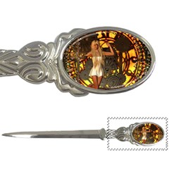 Steampunk Clockwork And Steampunk Girl Letter Opener by FantasyWorld7