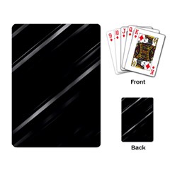 Minimalist Black Linear Abstract Print Playing Cards Single Design (rectangle)