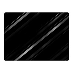 Minimalist Black Linear Abstract Print Double Sided Flano Blanket (mini) 