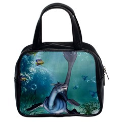 Awesome Seadragon Classic Handbag (two Sides)