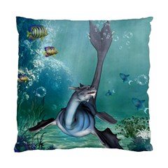 Awesome Seadragon Standard Cushion Case (one Side) by FantasyWorld7