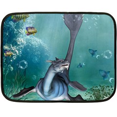 Awesome Seadragon Double Sided Fleece Blanket (mini)  by FantasyWorld7