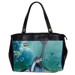 Awesome Seadragon Oversize Office Handbag (2 Sides) by FantasyWorld7