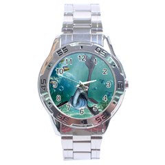 Awesome Seadragon Stainless Steel Analogue Watch by FantasyWorld7