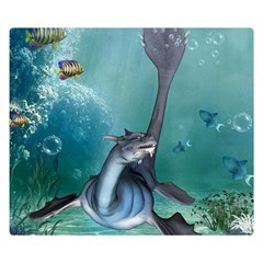 Awesome Seadragon Double Sided Flano Blanket (small)  by FantasyWorld7