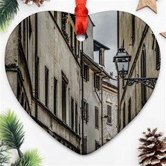 Houses At Historic Center Of Florence, Italy Ornament (heart)