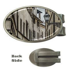 Houses At Historic Center Of Florence, Italy Money Clips (oval)  by dflcprintsclothing