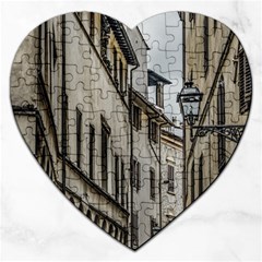 Houses At Historic Center Of Florence, Italy Jigsaw Puzzle (heart) by dflcprintsclothing