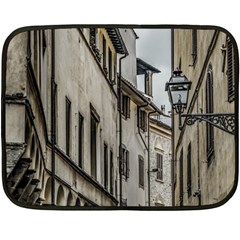 Houses At Historic Center Of Florence, Italy Double Sided Fleece Blanket (mini)  by dflcprintsclothing