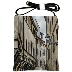 Houses At Historic Center Of Florence, Italy Shoulder Sling Bag by dflcprintsclothing