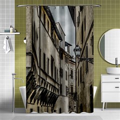 Houses At Historic Center Of Florence, Italy Shower Curtain 48  X 72  (small) 