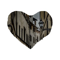 Houses At Historic Center Of Florence, Italy Standard 16  Premium Heart Shape Cushions by dflcprintsclothing