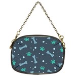 Bons Foot Prints Pattern Background Chain Purse (Two Sides) Front