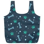 Bons Foot Prints Pattern Background Full Print Recycle Bag (XXL) Front