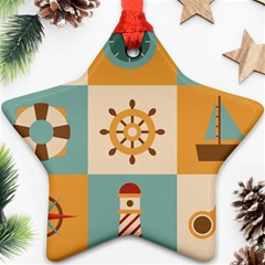 Nautical Elements Collection Ornament (star) by Vaneshart