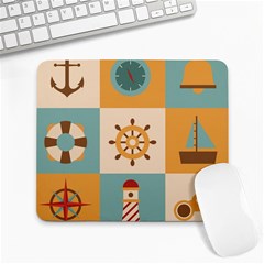 Nautical Elements Collection Large Mousepads by Vaneshart