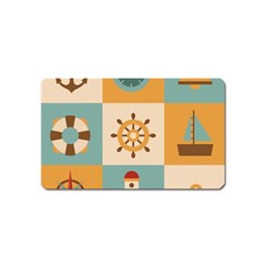 Nautical Elements Collection Magnet (name Card) by Vaneshart