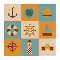 Nautical Elements Collection Medium Glasses Cloth by Vaneshart