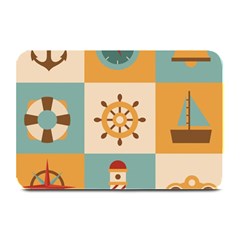 Nautical Elements Collection Plate Mats by Vaneshart