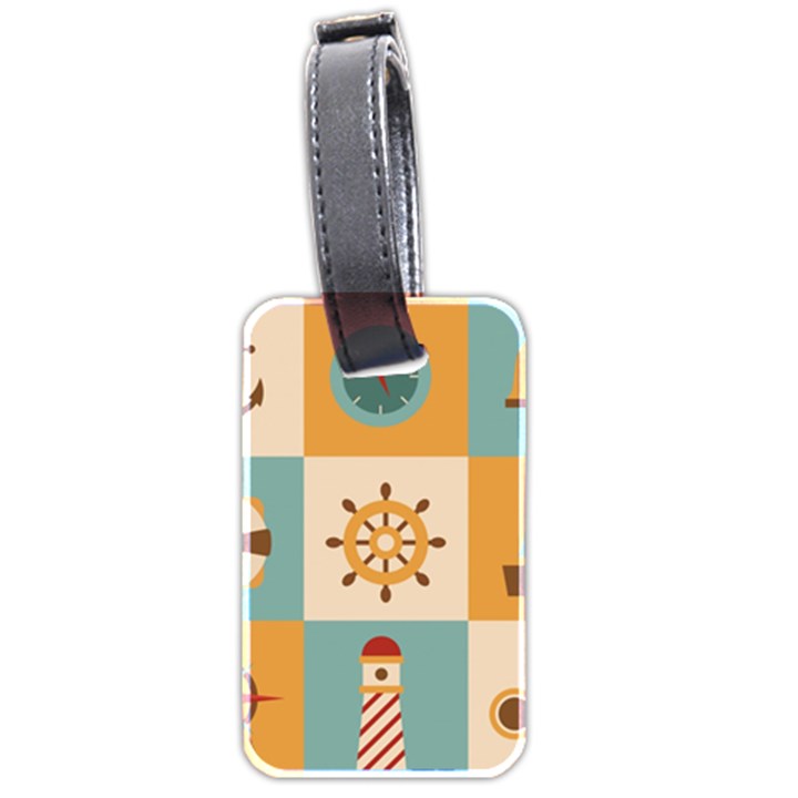 Nautical Elements Collection Luggage Tag (two sides)