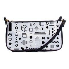 Pattern Hipster Abstract Form Geometric Line Variety Shapes Polkadots Fashion Style Seamless Shoulder Clutch Bag by Vaneshart