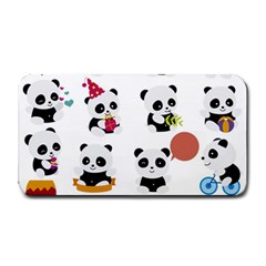 Playing Pandas Cartoons Medium Bar Mats by Vaneshart