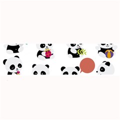 Playing Pandas Cartoons Large Bar Mats by Vaneshart