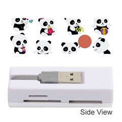 Playing Pandas Cartoons Memory Card Reader (stick) by Vaneshart