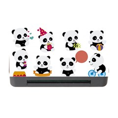 Playing Pandas Cartoons Memory Card Reader With Cf by Vaneshart