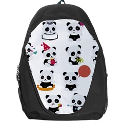 Playing Pandas Cartoons Backpack Bag by Vaneshart