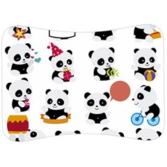 Playing Pandas Cartoons Velour Seat Head Rest Cushion by Vaneshart