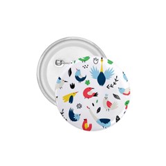 Vector Set Isolates With Cute Birds Scandinavian Style 1 75  Buttons by Vaneshart