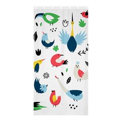 Vector Set Isolates With Cute Birds Scandinavian Style Shower Curtain 36  X 72  (stall)  by Vaneshart