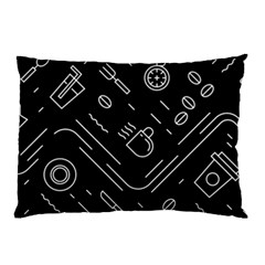 Coffee Background Pillow Case by Vaneshart