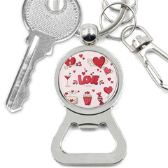 Hand Drawn Valentines Day Element Collection Bottle Opener Key Chain by Vaneshart