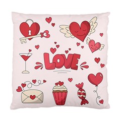 Hand Drawn Valentines Day Element Collection Standard Cushion Case (one Side) by Vaneshart