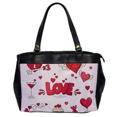 Hand Drawn Valentines Day Element Collection Oversize Office Handbag by Vaneshart